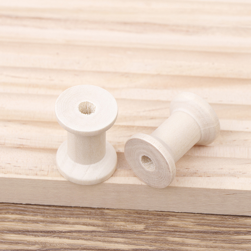 10Pc ヴィンテージ木製スプール DIY リールオーガナイ - Organza Ribbon Spool のレビューと価格