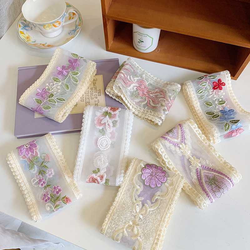 レース刺ribbonフラワーリボン日曜大工、ヘabandヘア - Lace Ribbon Trim のレビューと価格