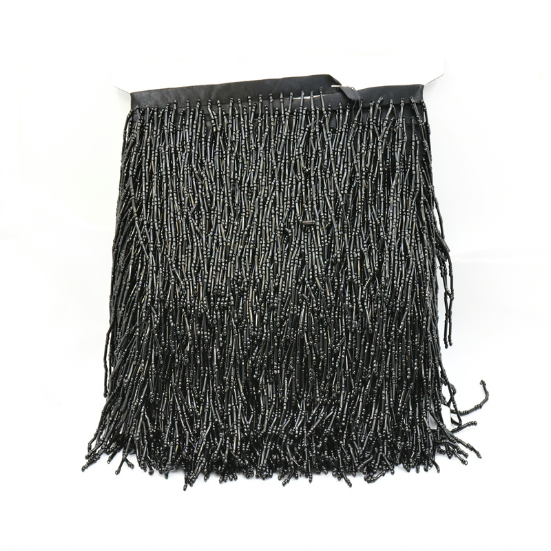 1ヤード10cm幅のガラスビーズフリンジ、ビーズフリンジラン - Beaded Trim Fringe のレビューと価格