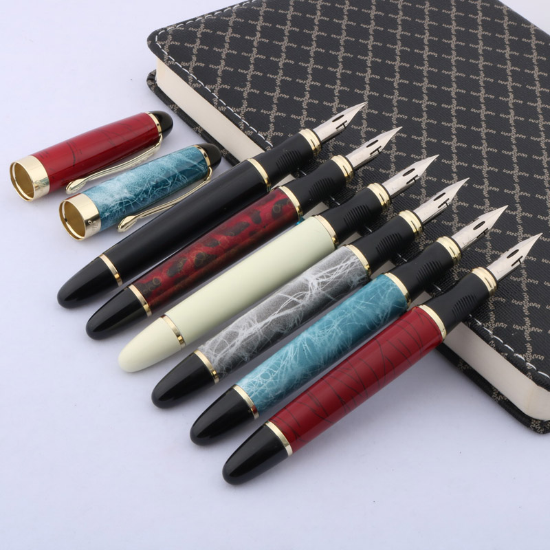 高級 Jinhao 450 万年筆銅版英語書道ボディ浸漬チッ - Zebra Pen Sarasa のレビューと価格